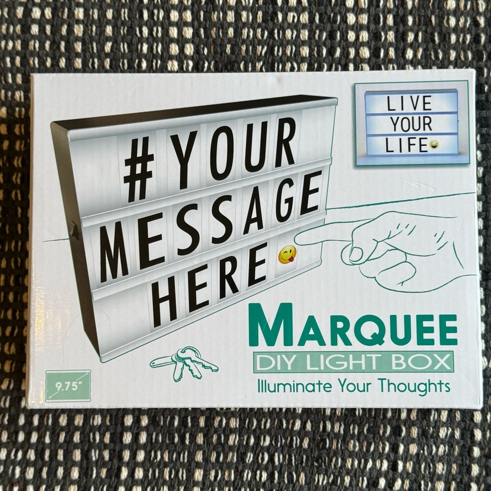 Marquee DIY Message Light Box - New